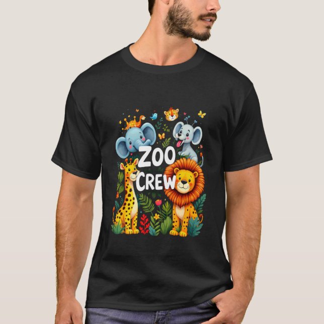 Zoo CREW Zoo Djur 1 T Shirt (Framsida)