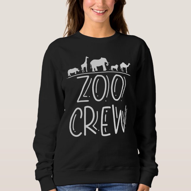 Zoo Crew Zoo Födelsedagsfest Animal Watching Resa T Shirt (Framsida)