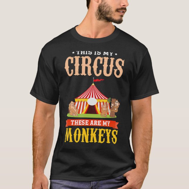 Zoo djur det här är min cirkus... t shirt (Framsida)