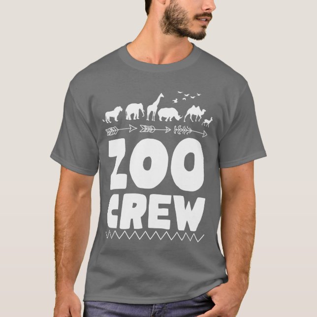 Zoo Djurälskare Zoorip vänner T Shirt (Framsida)