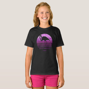 Zoo Flamingo Animal Tropik, sommarsoluppgång T Shirt