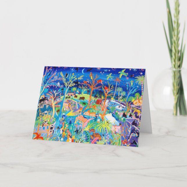 Zoo för kort för John Dyerkonst på natten (Framsida)