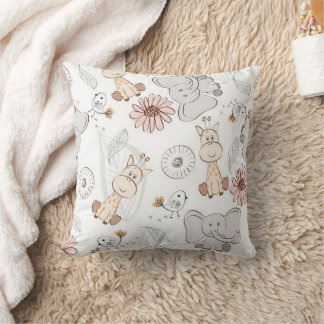 Zoo Friends Dekorativ kudde 16 tum x 16 tum