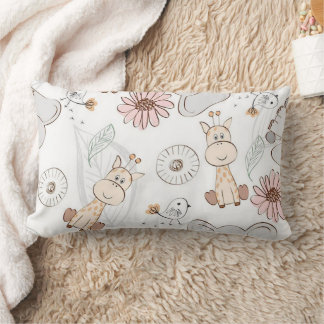 Zoo Friends Lumbar Pillow 13 x 21 tum Lumbarkudde