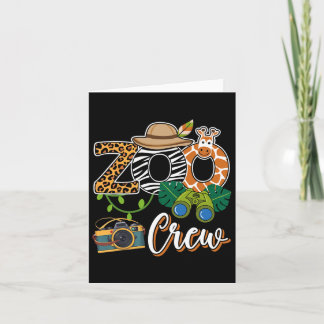 Zoo Giraff Crew Safari Djur Zoo Vårdare Barn Fie Kort