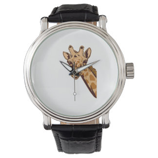 Zoo Giraffe Animal - African Savanna Zookeeper Saf Armbandsur