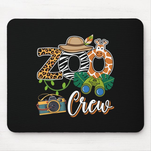Zoo Giraffe Crew Safari Animal Zoo Keeper Kids Fie Musmatta (Framsidan)
