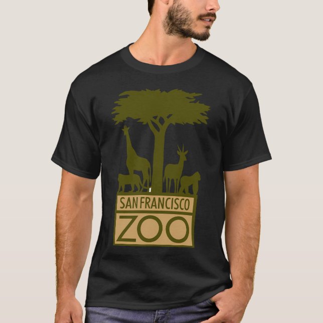 Zoo in San Francisco Logotyp1 T Shirt (Framsida)