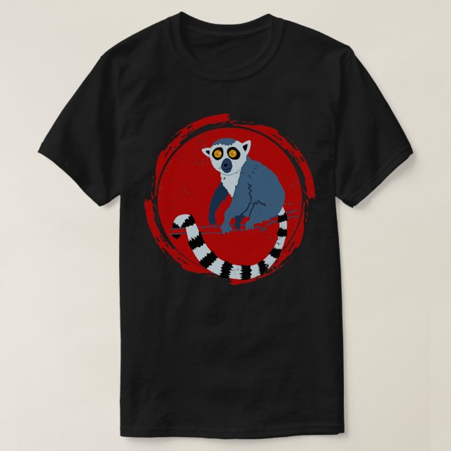 Zoo Keeper Animal Gift Madagascar Lemur T Shirt (Design framsida)