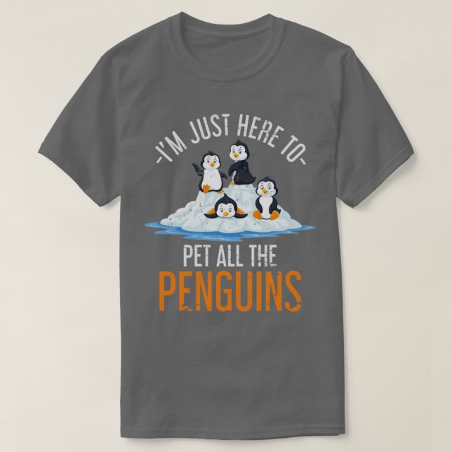 Zoo Keeper Animal Lover Gift Penguin T Shirt (Design framsida)