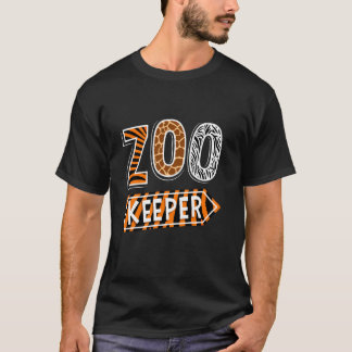 Zoo Keeper Animals Skriv ut Zookeeper Zoological G T Shirt