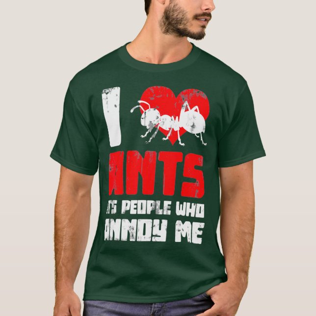 Zoo Keeper Ant Keeping Hobby Gift Idea Ants T Shirt (Framsida)