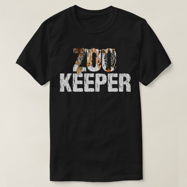 Zoo Keeper Costume Safari Wildlife Zookeeper Costu T Shirt (Design framsida)
