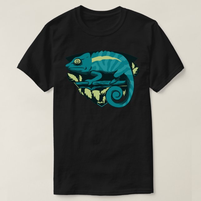 Zoo Keeper Gift Rainforest Chameleon T Shirt (Design framsida)