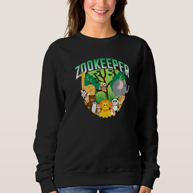 Zoo Keeper Keeping Zookeepping Zookeeper Job T Shirt (Framsida)
