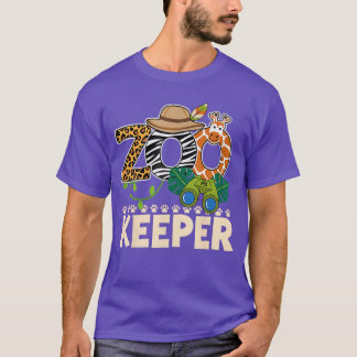 Zoo Keeper kostym Halloween fest Safari Zookeepe T Shirt