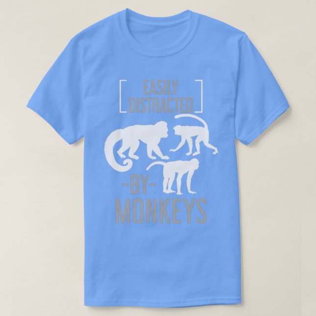 Zoo Keeper Monkey Älskare Gift Monkey T Shirt (Design framsida)