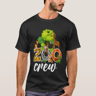Zoo Keeper Safari Wildlife Jungle Animals Zoo Crew T Shirt