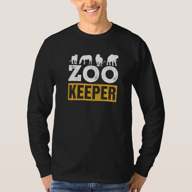 Zoo Keeper Zookeeper Job Keeping Zookeepping T Shirt (Framsida)