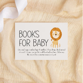 Zoo Nursery Animals Bokar for Baby Shower Anteckningskort