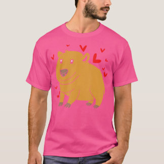 Zoo Rodent I Kärlek Capybara T Shirt