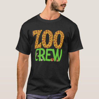 Zoo Safari Crew Zoo Fält Resa Vild Squad Matching T Shirt