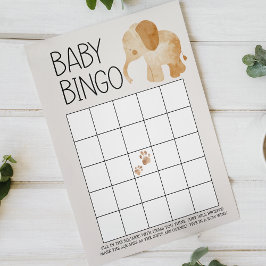 Zoo Safari Djur Dubbelsidigt Baby Shower Spel