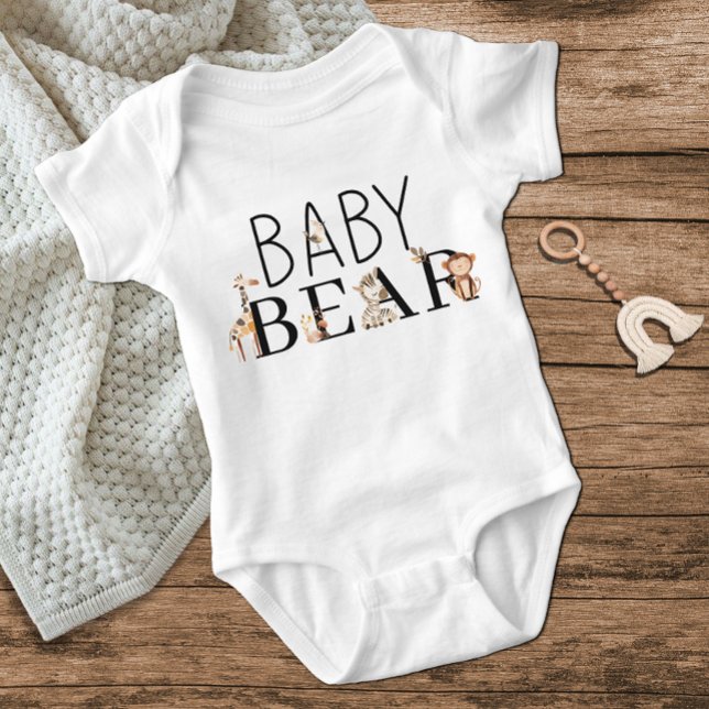 Zoo Safari Nursery Animals Baby Bear T Shirt (Skapare uppladdad)