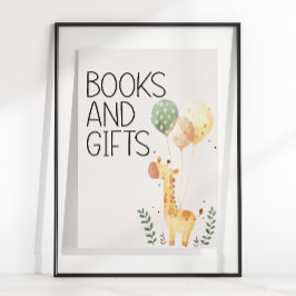 Zoo Safari Nursery Animals Baby Shower Bokar Gifts Poster