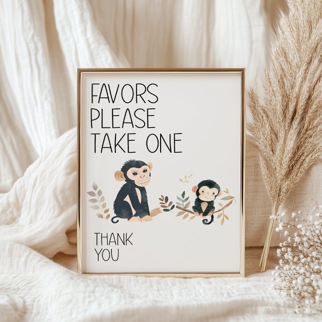 Zoo Safari Nursery Animals Baby Shower Favues Favo Poster (Skapare uppladdad)