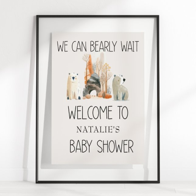 Zoo Safari Nursery Animals Baby Shower Poster (Skapare uppladdad)
