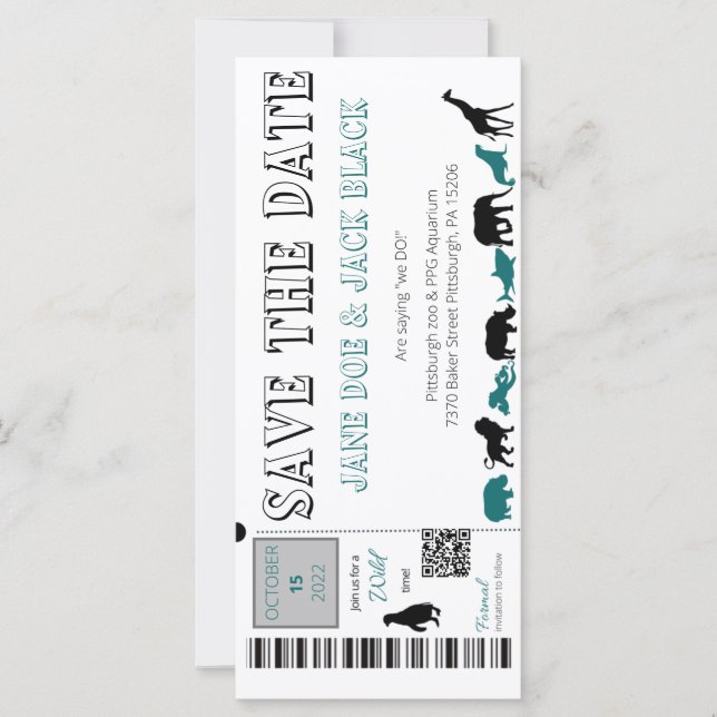 Zoo Spara datuminbjudan (Framsida)