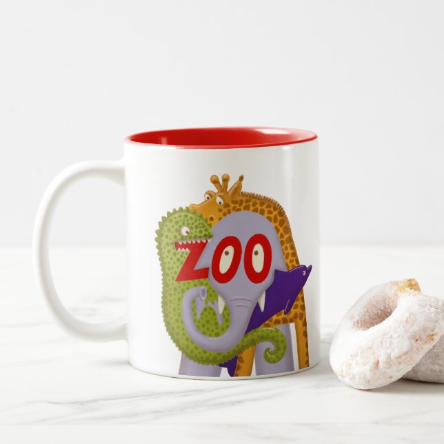 Zoo! Två-Tonad Mugg (Med munk)
