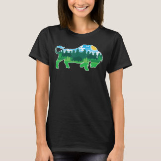 Zoo utomhusdjur Camping People Buffalo Bison T Shirt