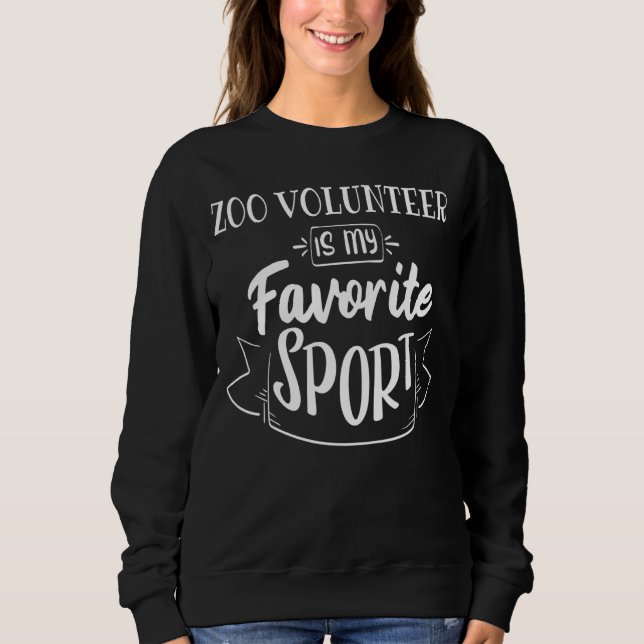 Zoo Volunteer är min favoritsport T Shirt (Framsida)