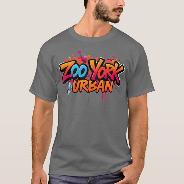 Zoo York Urban Graffiti Street Art gift T Shirt (Framsida)