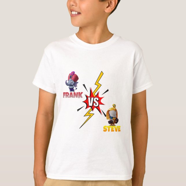 Zooba-spel frank mot Steve T Shirt (Framsida)