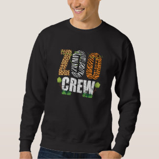 Zoocrew Zoo Crew Afrikanska Djur Zebra Giraff Gru Lång Ärmad Tröja