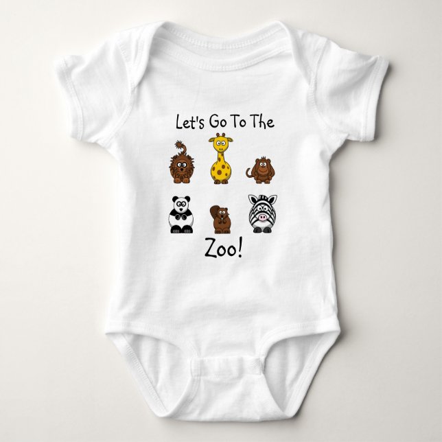 Zoodjur baby & barns T-tröja T-shirt (Framsida)