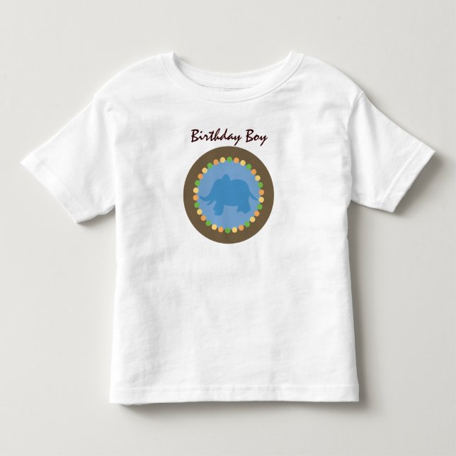 Zooen pricker elefantsmåbarnT-tröja Tee Shirt (Framsida)
