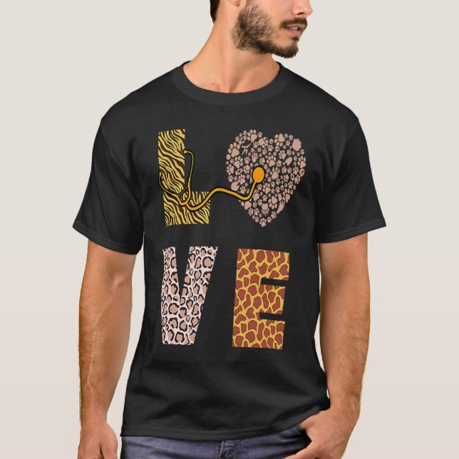 Zookeeper a Wildlife Safari och Animal Zoo eller K T Shirt (Framsida)