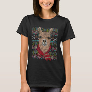 Zookeeper Alpaca Ugly jul Llama T Shirt