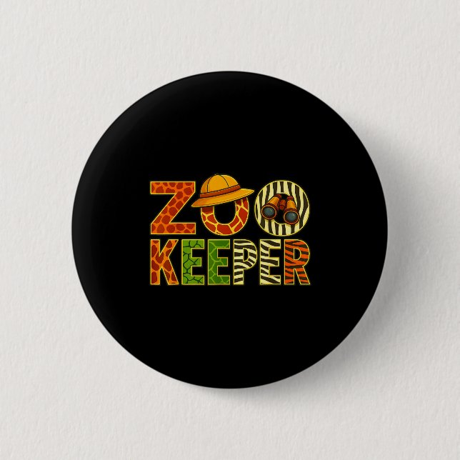Zookeeper Animals Safari Zoo Keeper Costume Adult  Knapp (Framsida)