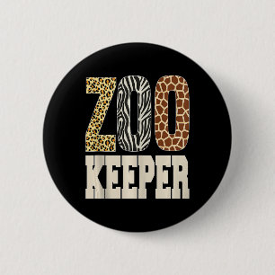 Zookeeper Animals Zoo Wildlife Älskare Safari Sava Knapp