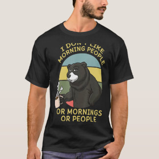 Zookeeper Coffee Drinker Caffeine Wildlife Bear T Shirt