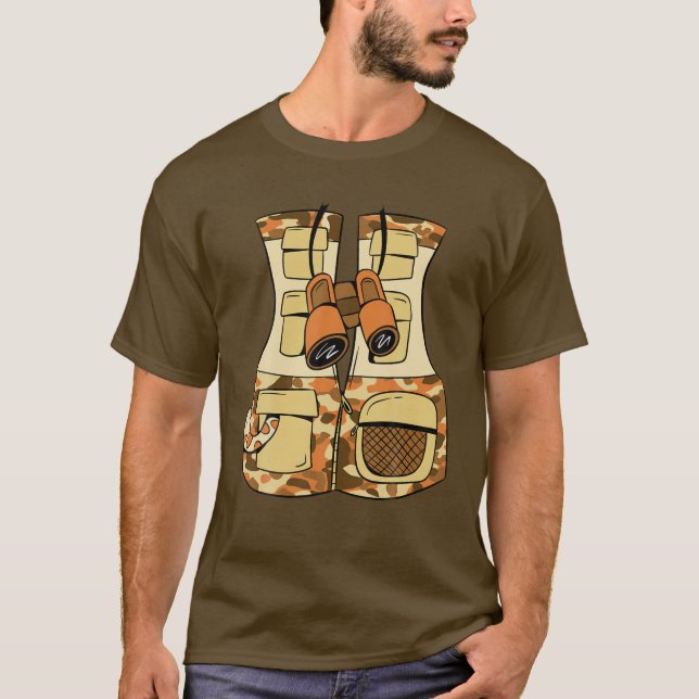 Zookeeper Costume Adult - Safari Animal Zoo Keeper T Shirt (Framsida)
