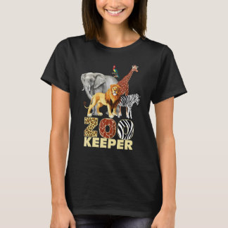 Zookeeper Costume African Animals Savanna Zoo Keep T Shirt