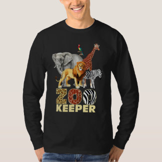 Zookeeper Costume African Animals Savanna Zoo Keep T Shirt