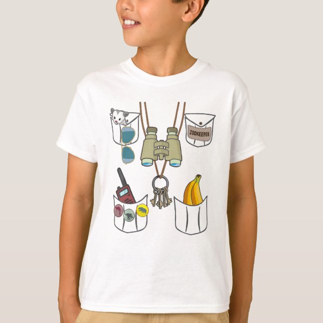 Zookeeper Costume Shirt T Shirt (Framsida)