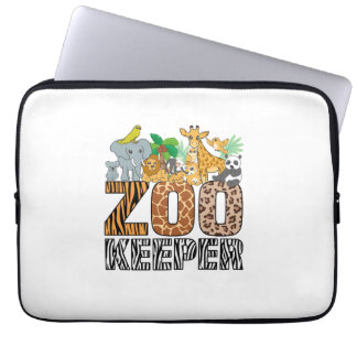 Zookeeper Costume Zebra Vild Print African Animal Laptop Fodral